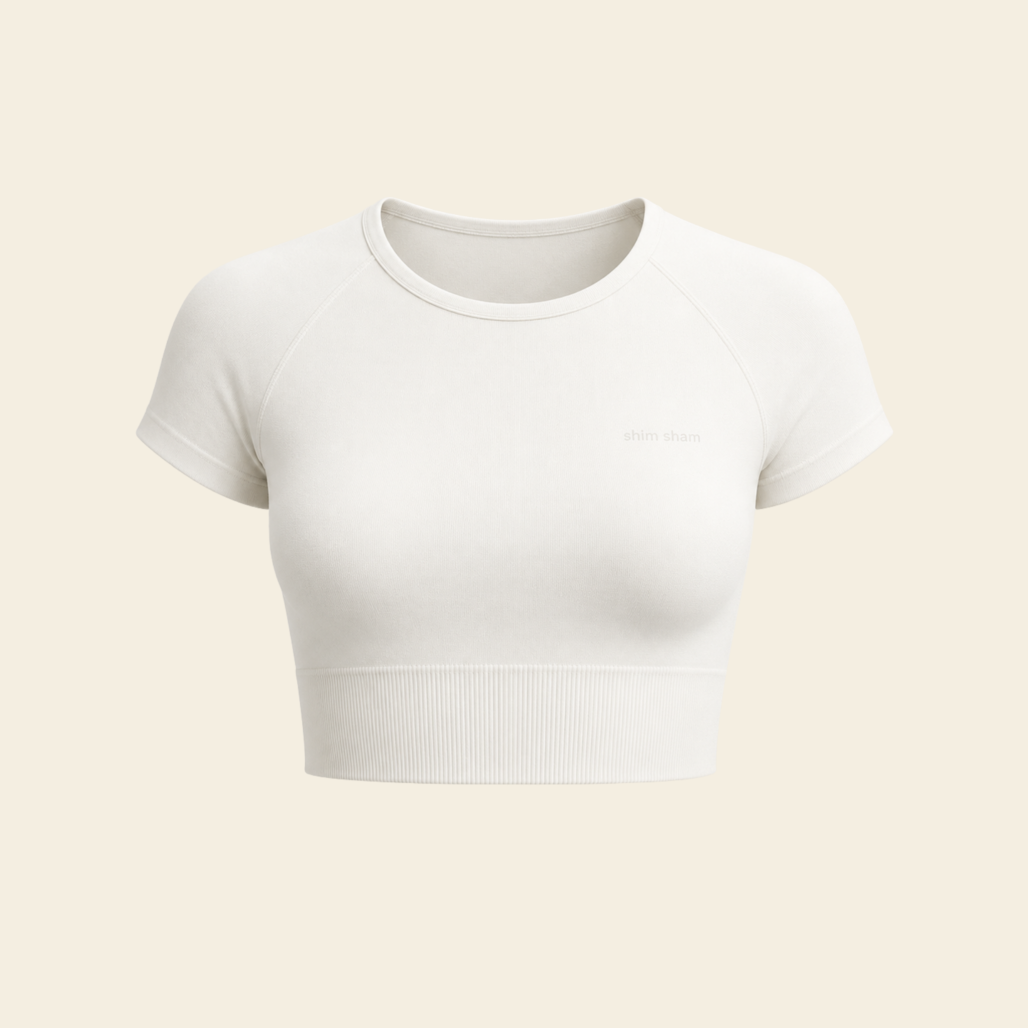 Milk Cream Crop Top